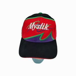 Mystik Lubricants Citgo Oil Adjustable Golf Hat Ball Cap Green Purple Color Pop